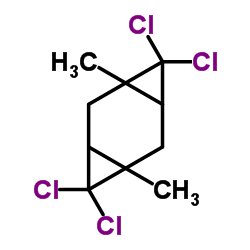 4,4,8,8-Tetrachloro-1,5-dimethyltricyclo[5.1.0.03,5]octane结构式