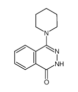 4-piperidino-1(2H)-phthalazinone结构式