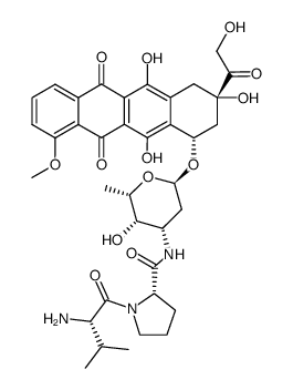 [ValPro]-[doxorubicin]结构式