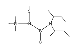 {(CH3)3Si}2NBClN(s-C4H9)2 Structure