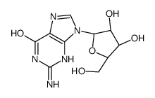 2-amino-9-[(2R,3R,4S,5R)-3,4-dihydroxy-5-[hydroxy(ditritio)methyl]oxolan-2-yl]-8-tritio-3H-purin-6-one Structure