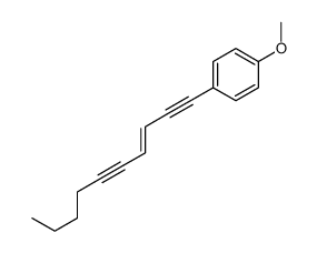 1-dec-3-en-1,5-diynyl-4-methoxybenzene结构式