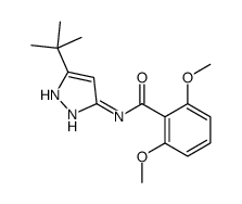 N-(5-tert-butyl-1H-pyrazol-3-yl)-2,6-dimethoxybenzamide Structure