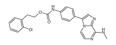 [4-(8-Methylamino-imidazo[1,2-a]pyrazin-3-yl)-phenyl]-carbamic acid 2-(2-chloro-phenyl)-ethyl ester Structure