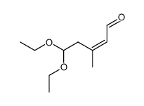 Z-5,5-diethoxy-3-methyl-2-pentenal Structure