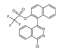 trifluoromethanesulfonic acid 1-(4-chlorophthalazin-1-yl)-naphthalen-2-yl ester Structure