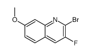 2-bromo-3-fluoro-7-methoxyquinoline Structure