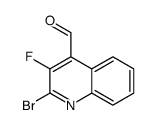 2-bromo-3-fluoroquinoline-4-carbaldehyde结构式