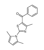 (2-(2,5-dimethyl-1H-pyrrol-1-yl)-4-methylthiazol-5-yl)(phenyl)methanone Structure