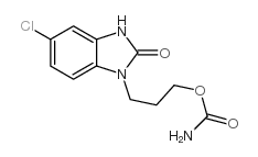 3-(5-chloro-2-oxo-3H-benzimidazol-1-yl)propyl carbamate结构式