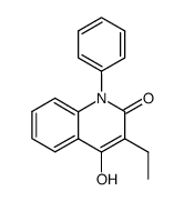 3-ethyl-4-hydroxy-1-phenyl-2(1H)-quinolone结构式
