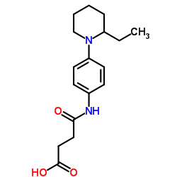 4-{[4-(2-Ethyl-1-piperidinyl)phenyl]amino}-4-oxobutanoic acid Structure