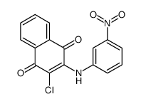 2-chloro-3-(3-nitroanilino)naphthalene-1,4-dione Structure