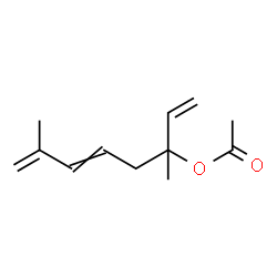 3,7-dimethylocta-1,5,7-trien-3-yl acetate结构式