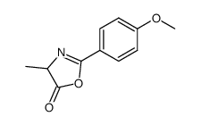 5(4H)-Oxazolone,2-(4-methoxyphenyl)-4-methyl-结构式