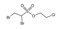 2-chloroethyl 1,2-dibromoethane-1-sulfonate结构式