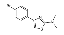 4-(4-bromophenyl)-N,N-dimethyl-1,3-thiazol-2-amine结构式