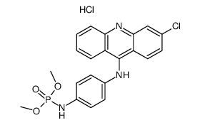 [4-(3-Chloro-acridin-9-ylamino)-phenyl]-phosphoramidic acid dimethyl ester; hydrochloride Structure