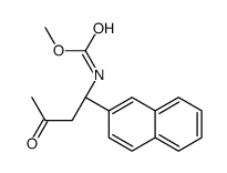 methyl N-[(1R)-1-naphthalen-2-yl-3-oxobutyl]carbamate Structure