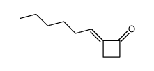 2-hexylidenecyclobutan-1-one结构式