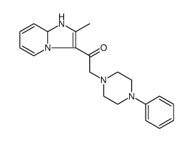 Ethanone, 1-(1,8a-dihydro-2-methylimidazo[1,2-a]pyridin-3-yl)-2-(4-phenyl-1-piperazinyl)结构式