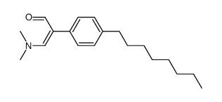 (Z)-3-Dimethylamino-2-(4-octyl-phenyl)-propenal Structure