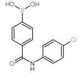 (4-((4-Chlorophenyl)carbamoyl)phenyl)boronic acid Structure