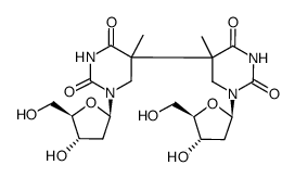 (5R,5'S)-bi-5,6-dihydrothymidine Structure