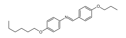 N-(4-hexoxyphenyl)-1-(4-propoxyphenyl)methanimine结构式
