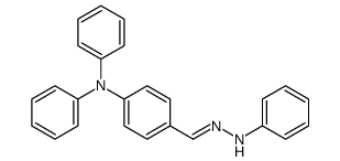 N,N-diphenyl-4-[(2-phenylhydrazinylidene)methyl]aniline结构式
