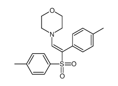 4-[2-(4-methylphenyl)-2-(4-methylphenyl)sulfonylethenyl]morpholine Structure