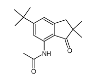 2,2-dimethyl-5-tert-butyl-7-acetamidoindanone Structure