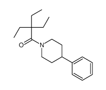 2,2-diethyl-1-(4-phenylpiperidin-1-yl)butan-1-one Structure
