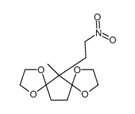 6-methyl-6-(2-nitroethyl)-1,4,8,11-tetraoxadispiro[4.1.47.25]tridecane结构式