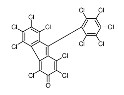 1,2,4,5,6,7,8-heptachloro-9-(2,3,4,5,6-pentachlorophenyl)fluoren-3-one结构式