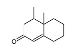 4,4a-dimethyl-3,4,5,6,7,8-hexahydronaphthalen-2-one结构式