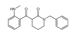 1-benzyl-3-[2-(methylamino)benzoyl]piperidin-2-one Structure