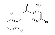 1-(2-amino-4-bromophenyl)-3-(2,6-dichlorophenyl)prop-2-en-1-one结构式