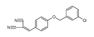 Propanedinitrile, 2-[[4-[(3-chlorophenyl)methoxy]phenyl]methylene]结构式