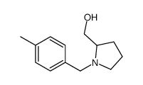 [1-(4-甲基苄基)吡咯烷-2-基]甲醇结构式