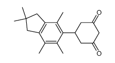 5-(2,2,4,6,7-pentamethylindan-5-yl)-cyclohexane-1,3-dione结构式