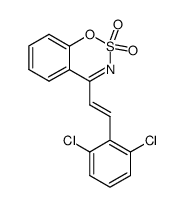(E)-4-(2,6-dichlorostyryl)benzo[e][1,2,3]oxathiazine 2,2-dioxide结构式