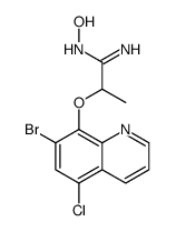 2-(7-bromo-5-chloroquinolin-8-yl)oxy-N'-hydroxypropanimidamide Structure