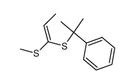 [1-Methyl-1-((Z)-1-methylsulfanyl-propenylsulfanyl)-ethyl]-benzene结构式