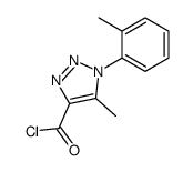 5-methyl-1-(2-methylphenyl)triazole-4-carbonyl chloride Structure