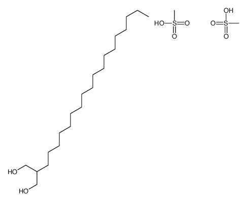 methanesulfonic acid,2-octadecylpropane-1,3-diol Structure