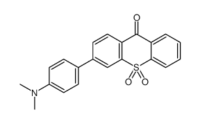3-[4-(dimethylamino)phenyl]-10,10-dioxothioxanthen-9-one结构式
