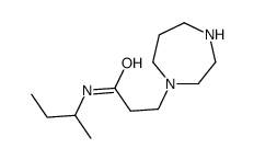 N-butan-2-yl-3-(1,4-diazepan-1-yl)propanamide结构式