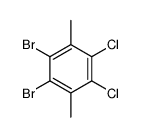 1,2-dibromo-4,5-dichloro-3,6-dimethylbenzene Structure