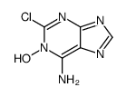 2-chloro-1-hydroxypurin-6-amine Structure